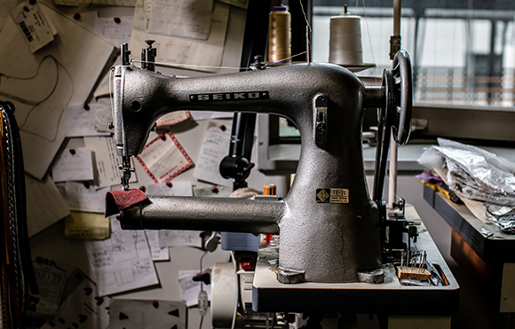 改造されたミシン